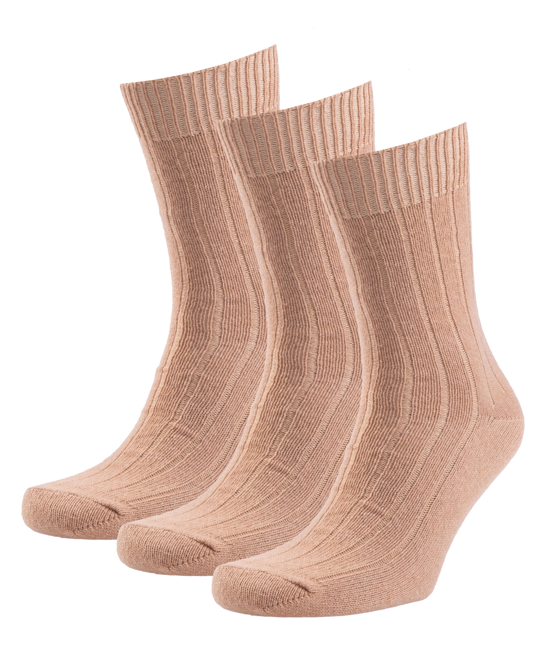3-pack socks with merino wool, Latte, Latte, swatch