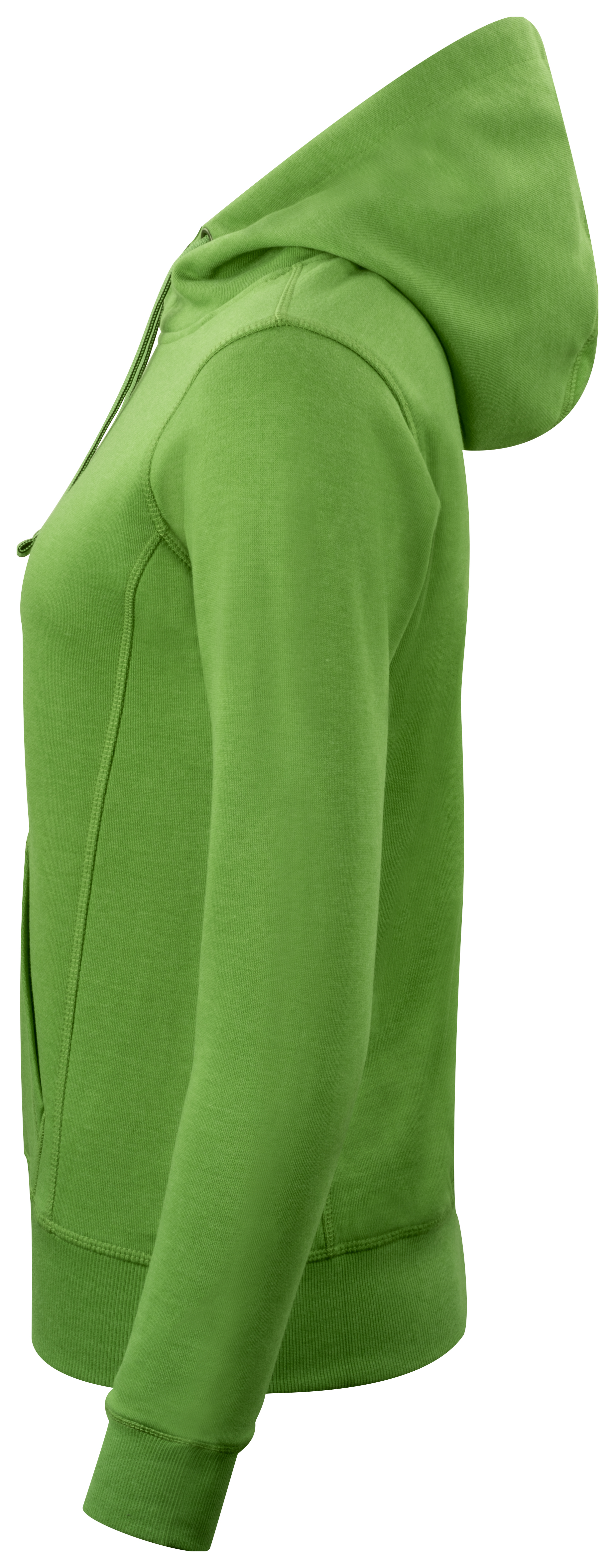 Clique Classic Damen Hoodie, Green Melange, large image number 3