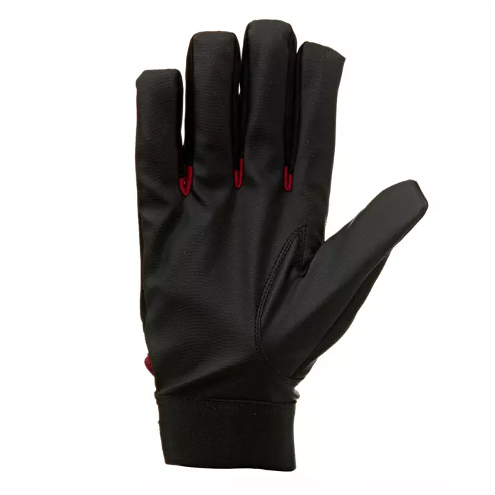 Cramp winter gloves with velcro, Black/Red, large image number 1