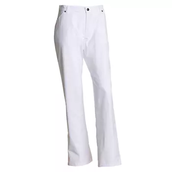 Nybo Workwear Club Classic women's trousers with extra leg length, White