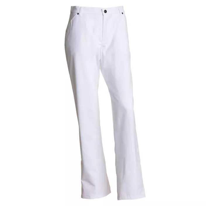 Nybo Workwear Club Classic women's trousers with extra leg length, White, large image number 0