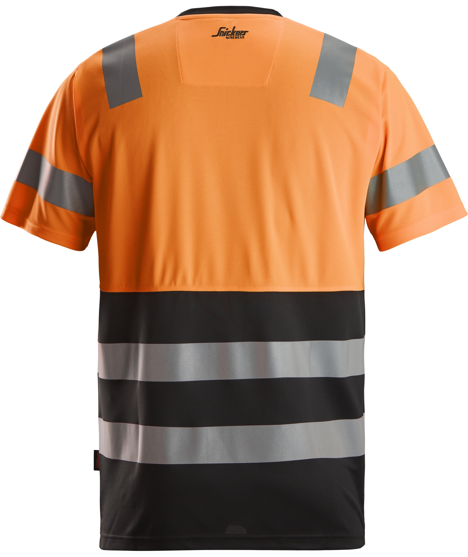 Snickers T-shirt 2535, Black/Hi-vis Orange, large image number 1
