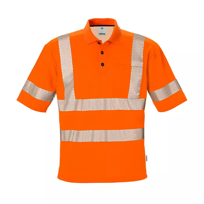 Fristads polo T-skjorte 7406, Hi-vis Orange, large image number 0