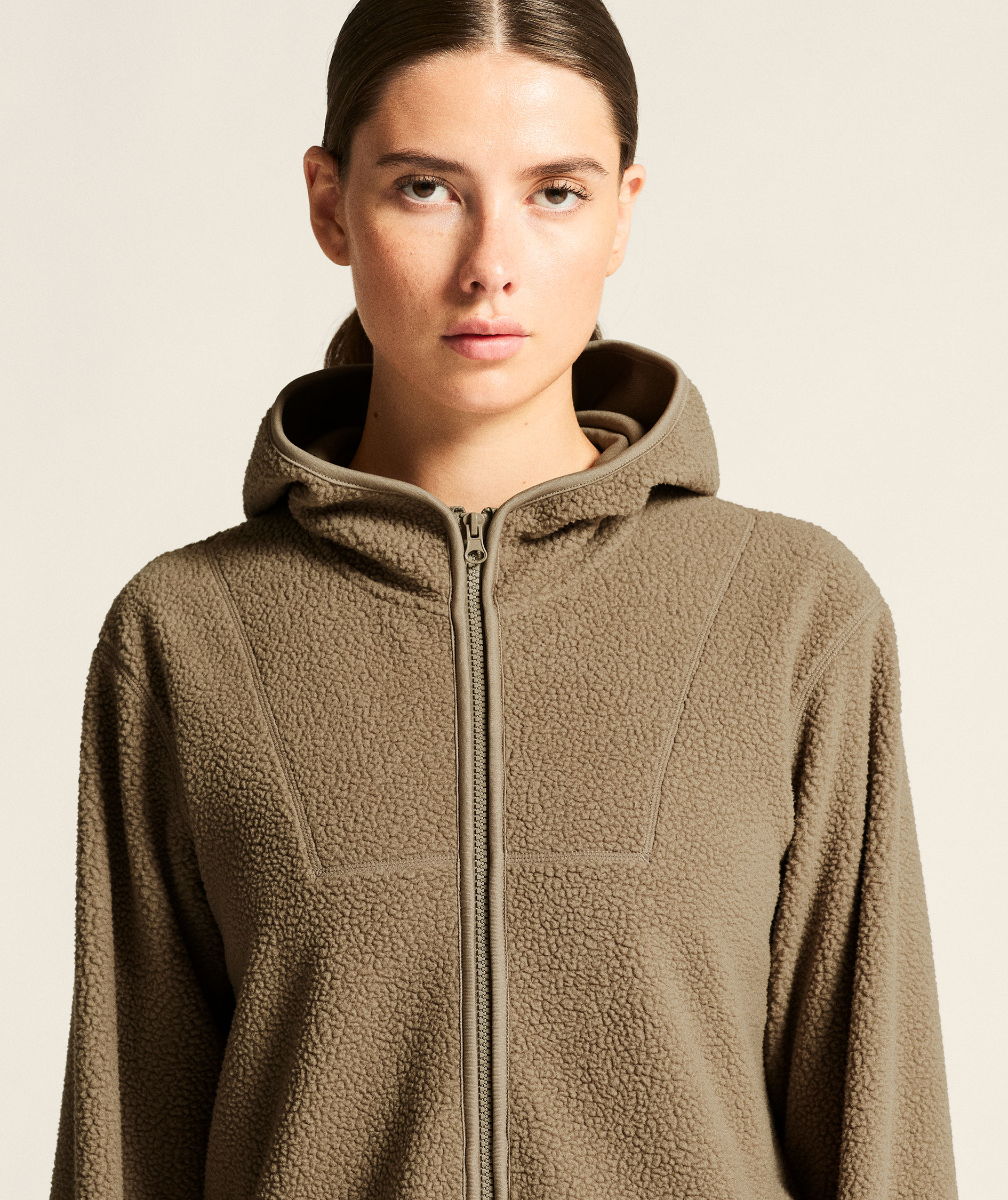 Craft Join women's pile fleece jacket, Taupe, large image number 5