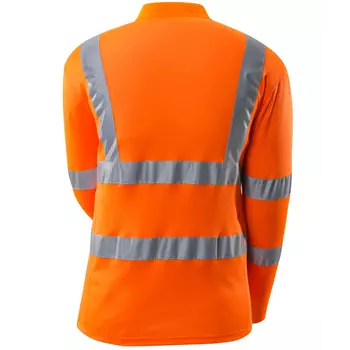 Mascot Safe Classic long-sleeved polo shirt, Hi-vis Orange