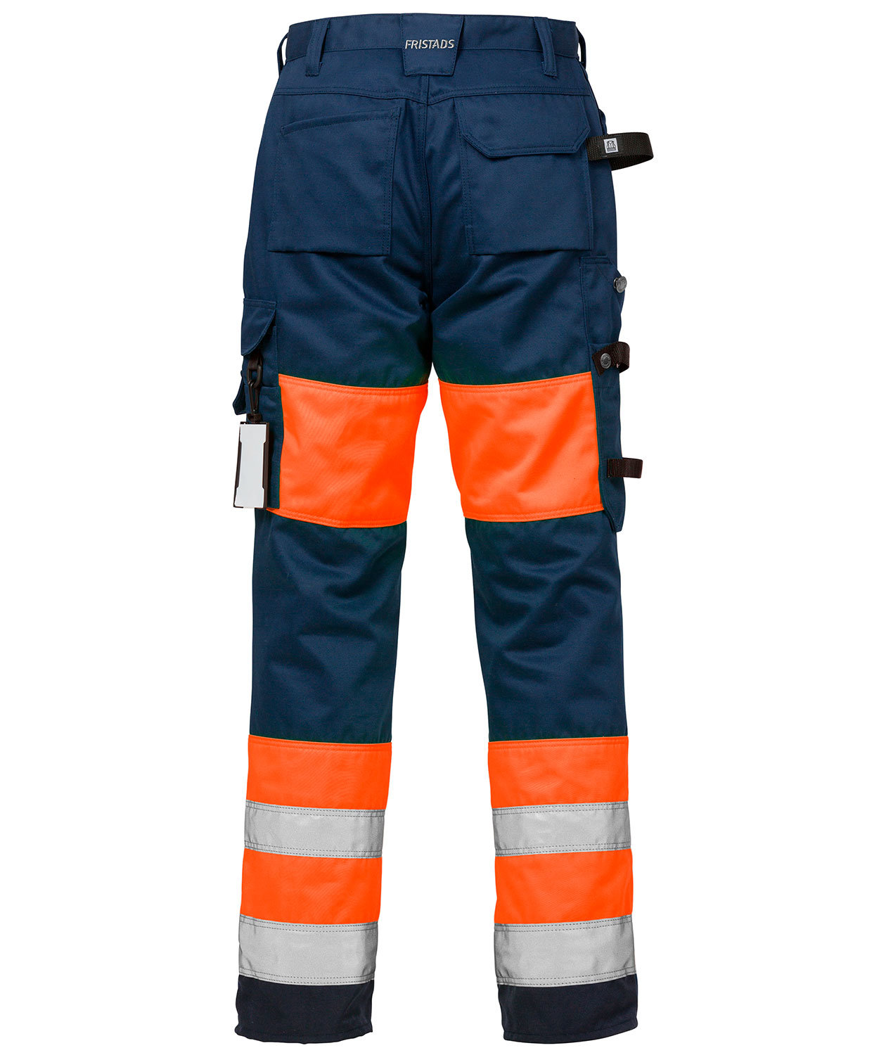 Fristads hantverksbyxa dam 2129, Varsel Orange/Marinbl&aring;