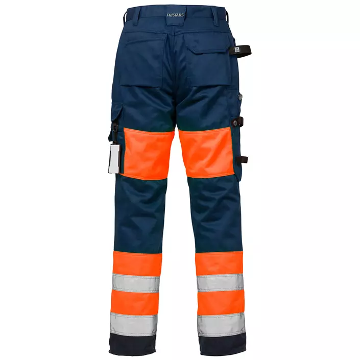 Fristads hantverksbyxa dam 2129, Varsel Orange/Marinblå, large image number 1