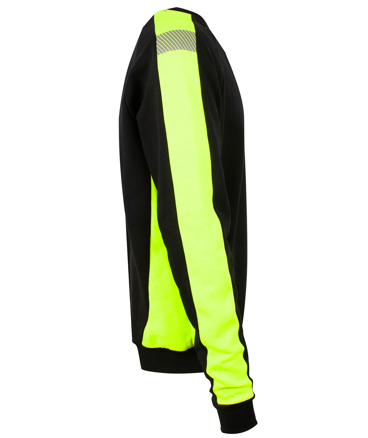 YOU Lancaster Pro sweatshirt, Sort/Hi-Vis Gul, large image number 3