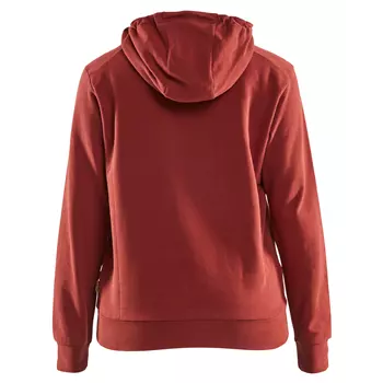 Blåkläder hoodie dam 3D, Bränd Röd