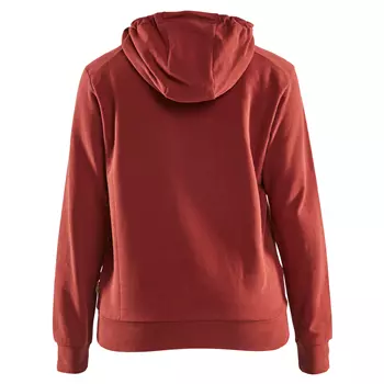 Blåkläder hoodie dam 3D, Bränd Röd