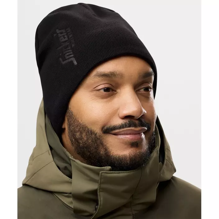 Snickers vindtæt beanie 9031, Black, Black, large image number 1