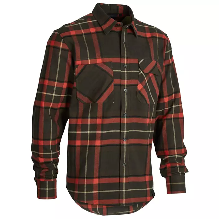 Northern Hunting Bjark shirt, Brown/Red, large image number 0