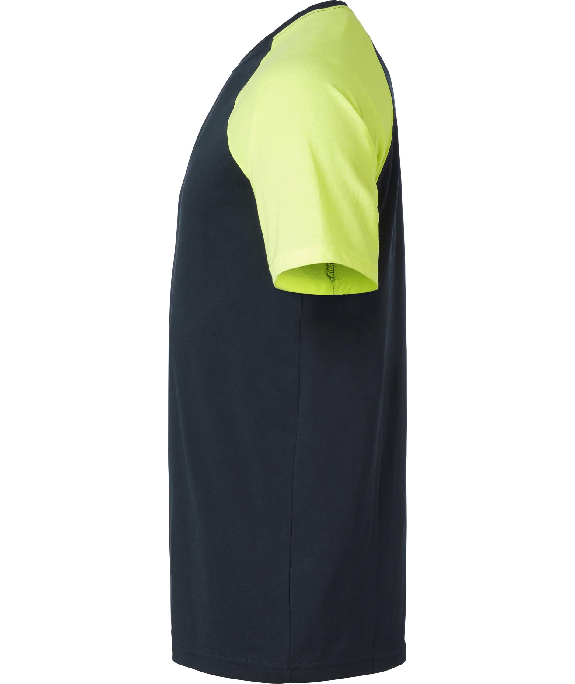 Top Swede T-shirt 225, Navy/Hi-Vis gul, large image number 3