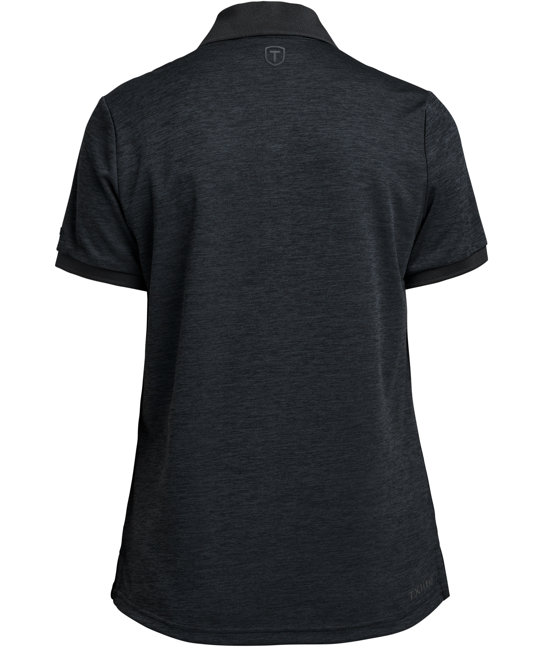 Tenson TXlite Melange womens polo shirt, Black, large image number 2
