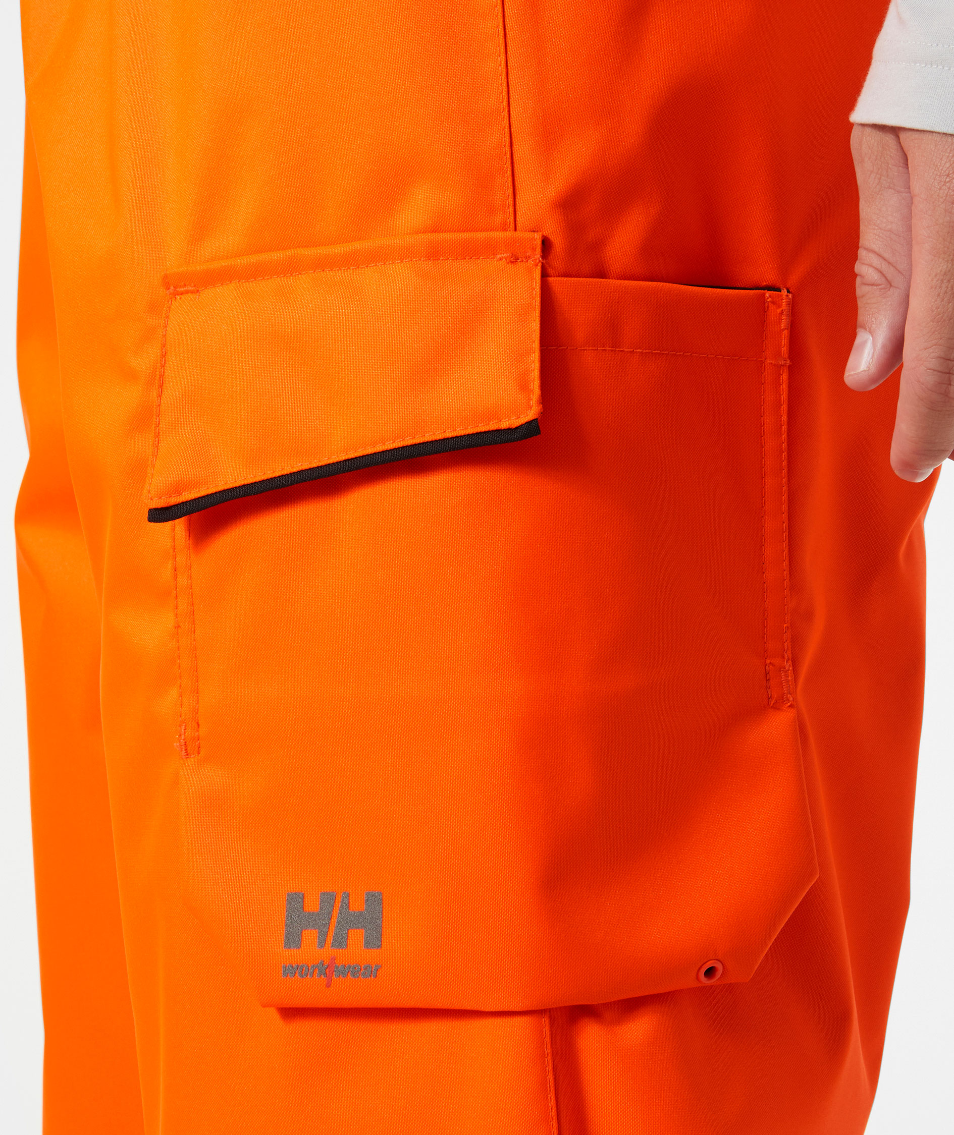 Helly Hansen UC-ME vinterbyxa, Varsel Orange/Ebony, large image number 4