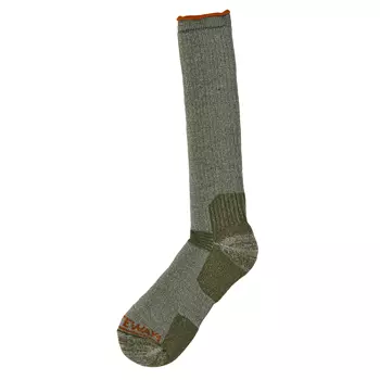 Gateway1 Ultra Kneehigh socks, Olive Melange