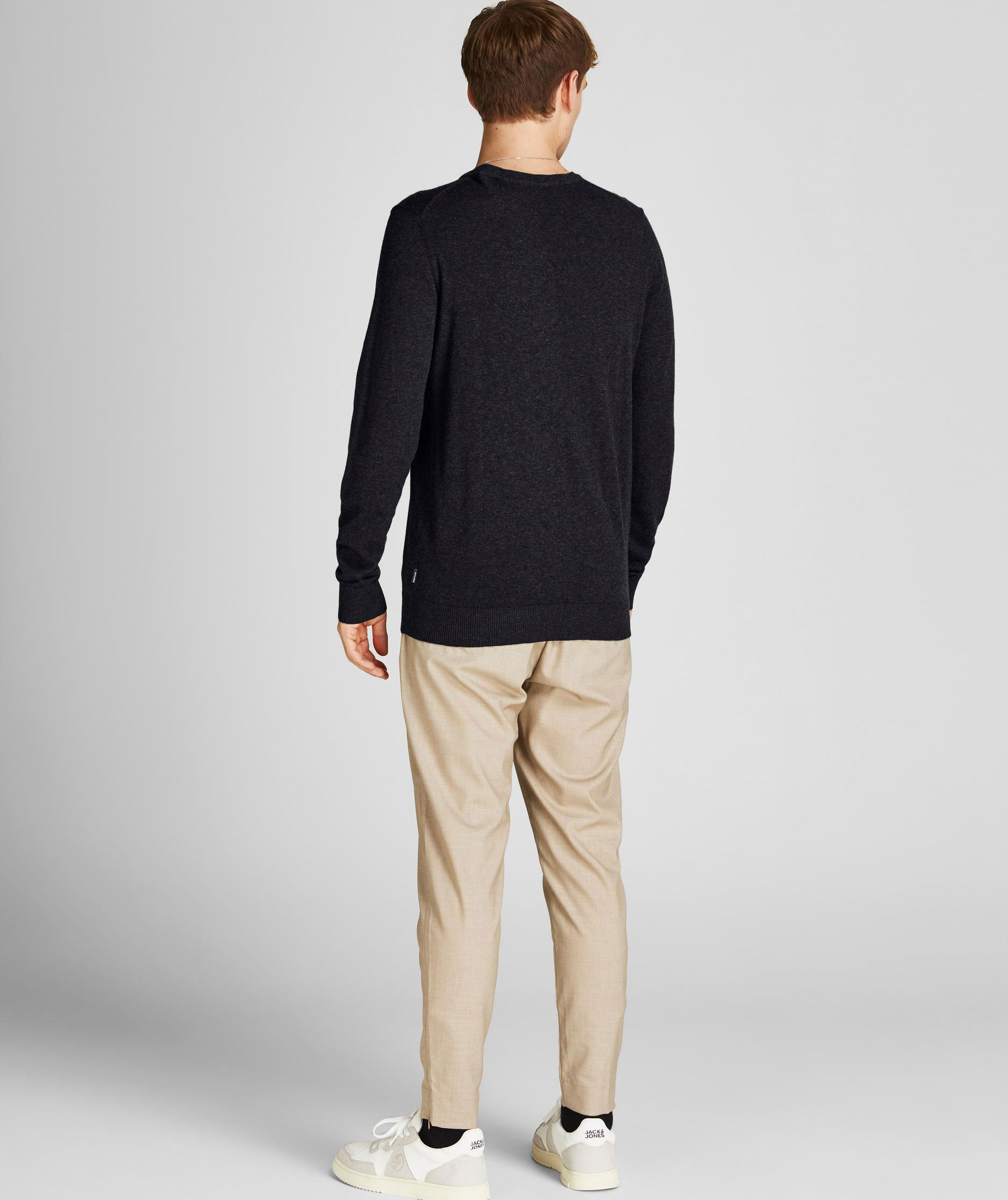 Jack & Jones JJEEMIL stickad tr&ouml;ja, Svart, large image number 2