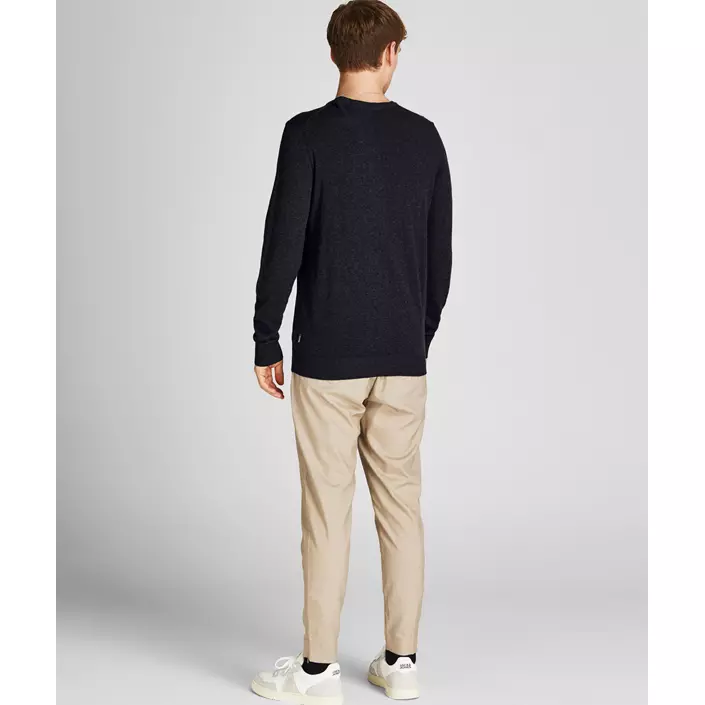 Jack & Jones JJEEMIL stickad tröja, Svart, large image number 2