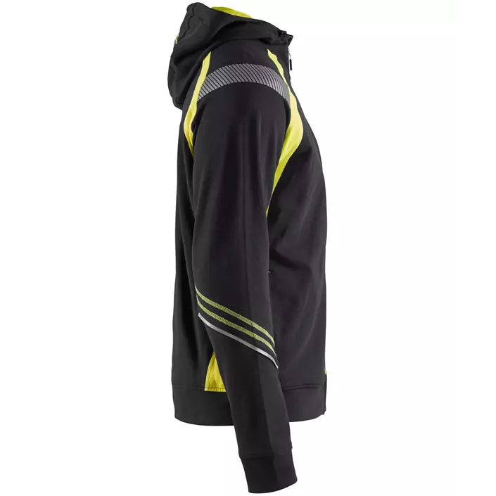Blåkläder hoodie, Black/Hi-Vis Yellow, large image number 3