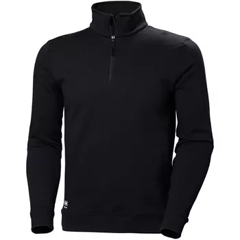 Helly Hansen Manchester sweatshirt half zip, Black