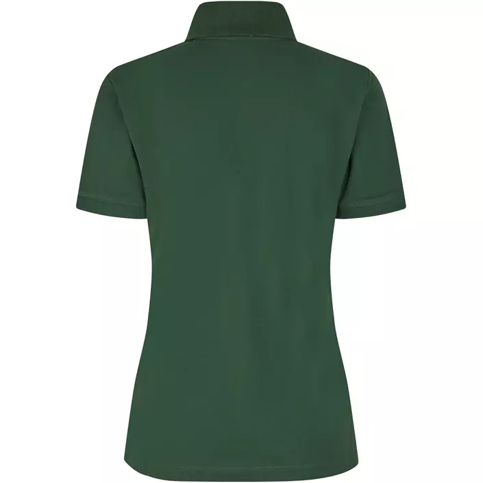ID økologisk dame polo T-shirt, Flaskegrøn, large image number 1