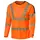 L.Brador 6121P langærmet t-shirt, Sort/Hi-vis Orange, Sort/Hi-vis Orange, swatch