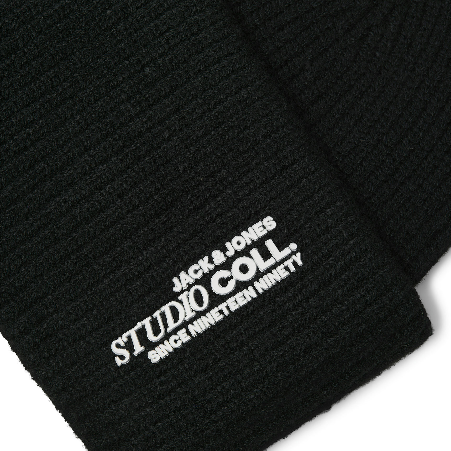 Jack & Jones JACCOLL knitted beanie, Black, Black, large image number 2