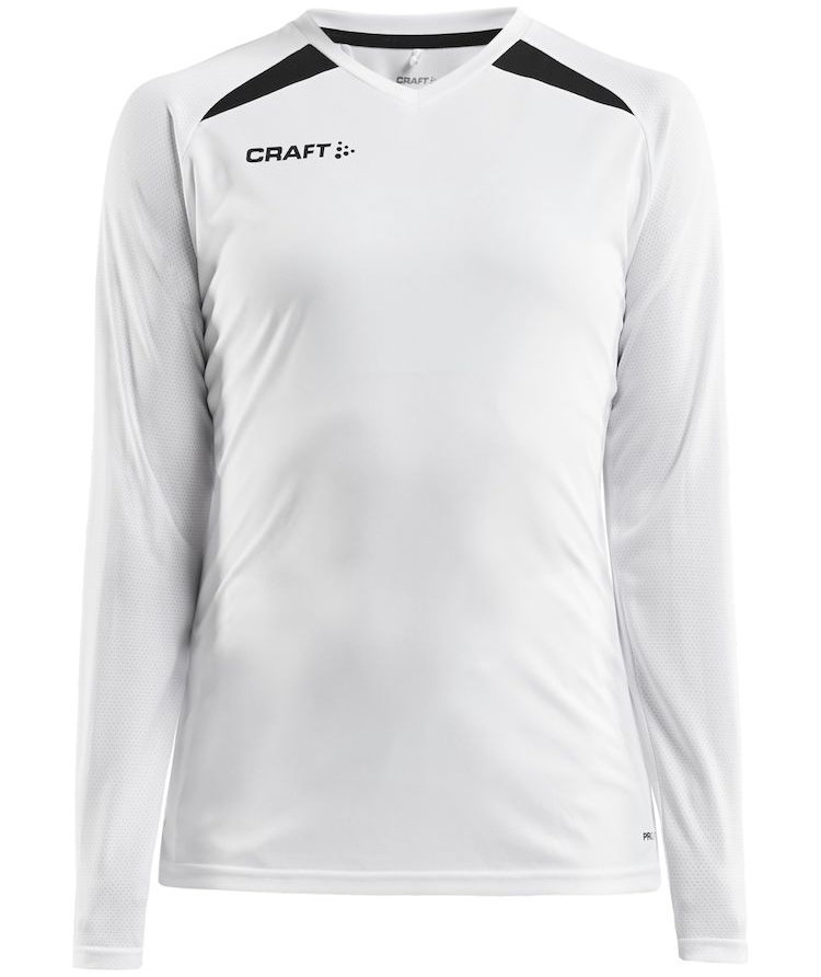 Craft Pro Control Impact l&aring;ng&auml;rmad T-shirt dam, Vit/Svart, large image number 0