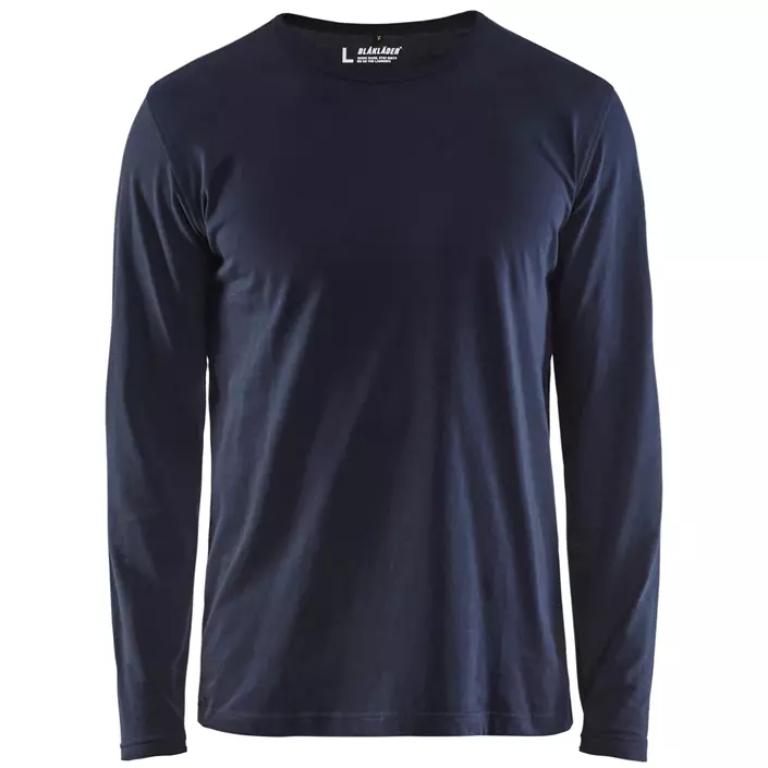Blåkläder langærmet T-shirt, Dark Marine Blue, large image number 0
