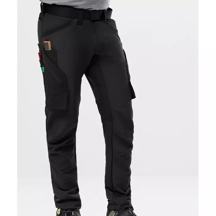 Snickers FlexiWork service trousers 6873 full stretch, Black/Black, large image number 2