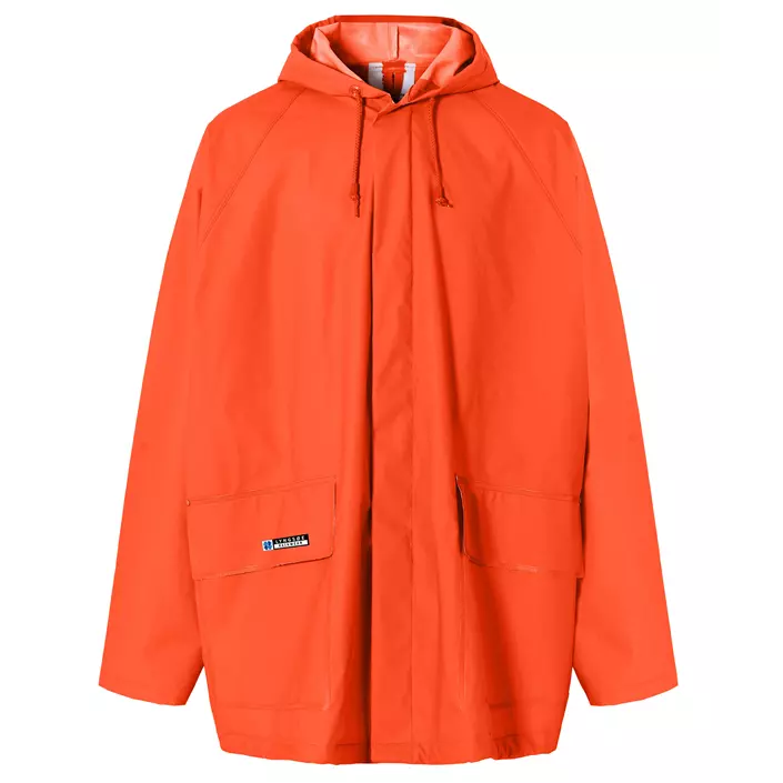 Lyngsøe PVC rain jacket, Orange, large image number 0