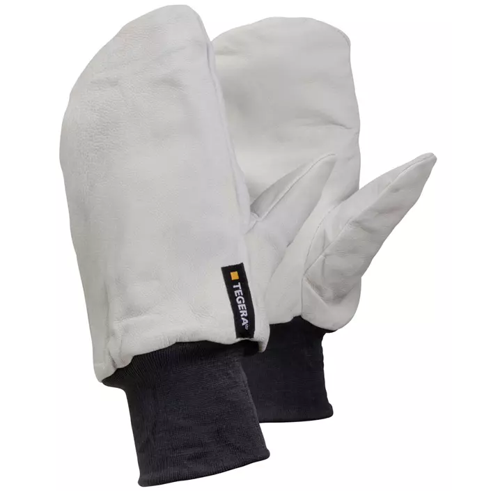 Tegera 10 winter leather gloves, White/Black, White/Black, large image number 0