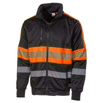 L.Brador  6112P work sweatshirt, Black/Orange