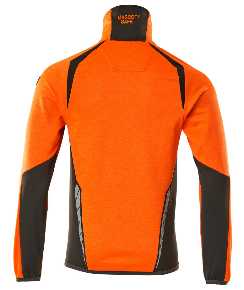 Mascot Accelerate Safe fleece sweater, Hi-vis Orange/Dark anthracite, large image number 1