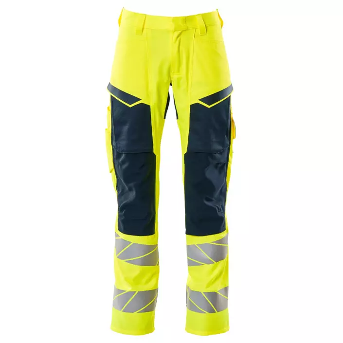 Mascot Accelerate Safe Arbeitshose, Hi-Vis Gelb/Dunkel Marine, large image number 0