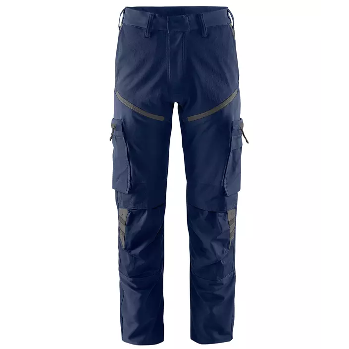 Fristads work trousers 2653 LWS full stretch, Marine Blue/Grey, large image number 0