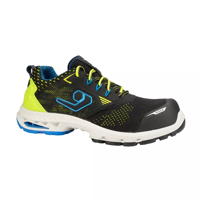 Base Sidney skyddsskor S1PS, Svart/Grön, large image number 0