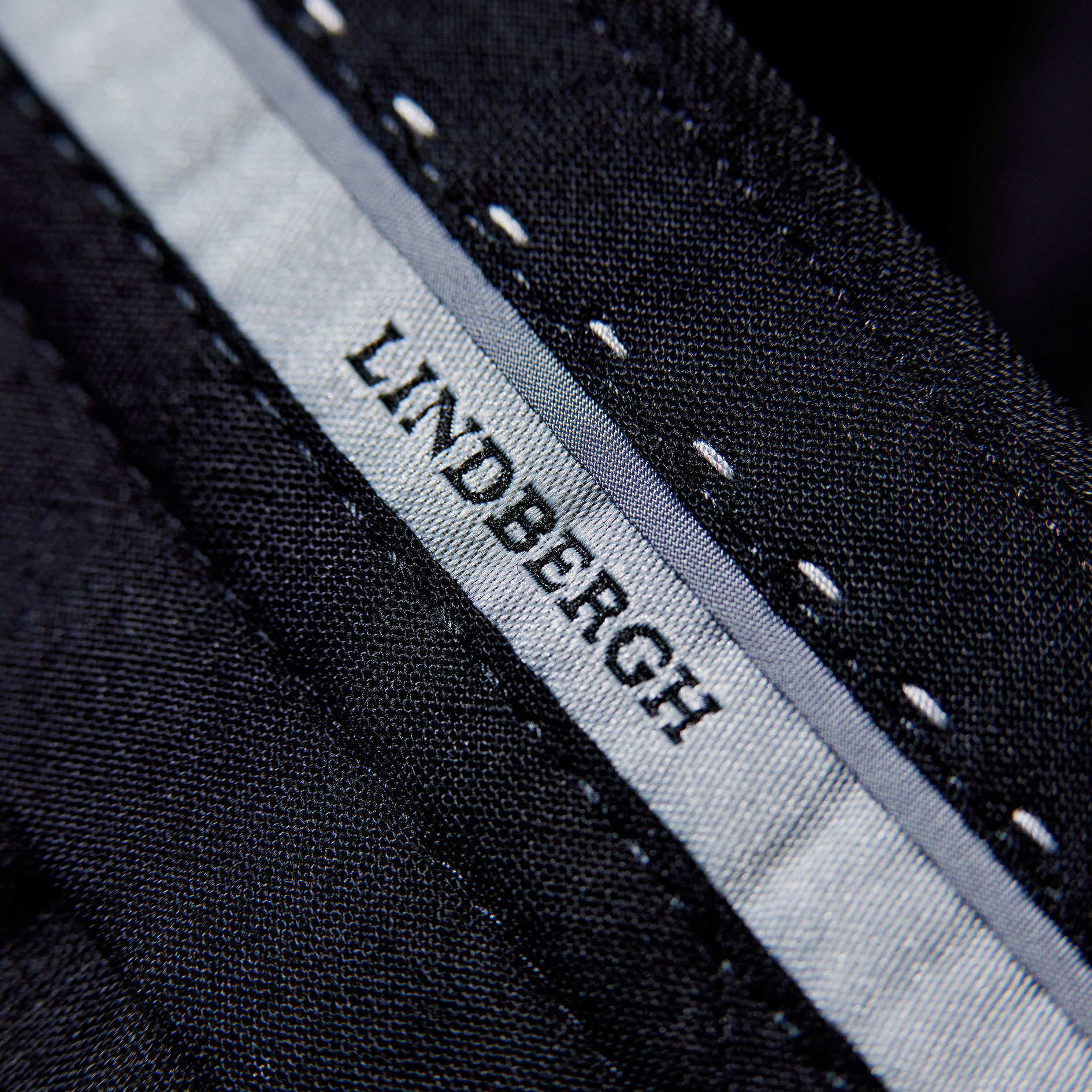 Lindbergh Modern fit suit trousers with wool, Black, large image number 3