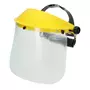 Kramp face shield with polycarbonate visor, Yellow