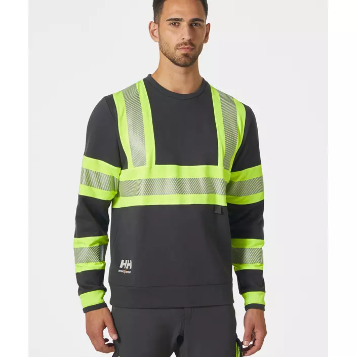 Helly Hansen ICU sweater, Hi-vis yellow/charcoal, large image number 1