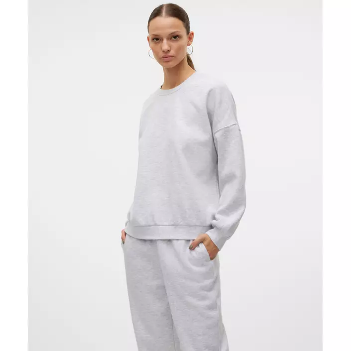 Vero Moda VMSONJA dame sweatshirt, Light Grey Melange, large image number 5