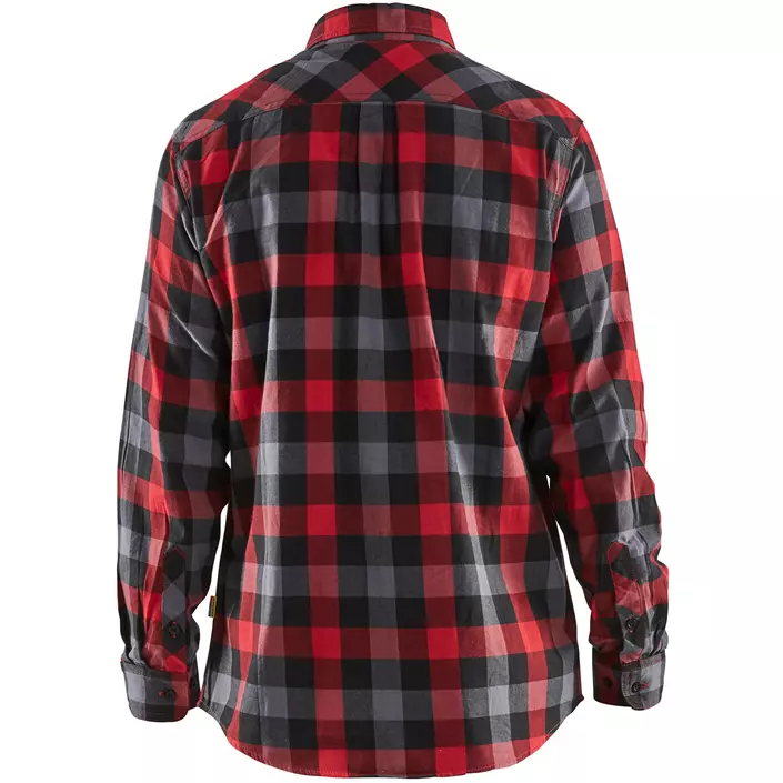 Blåkläder flannel snekkerskjorte, Rød/Svart, large image number 1