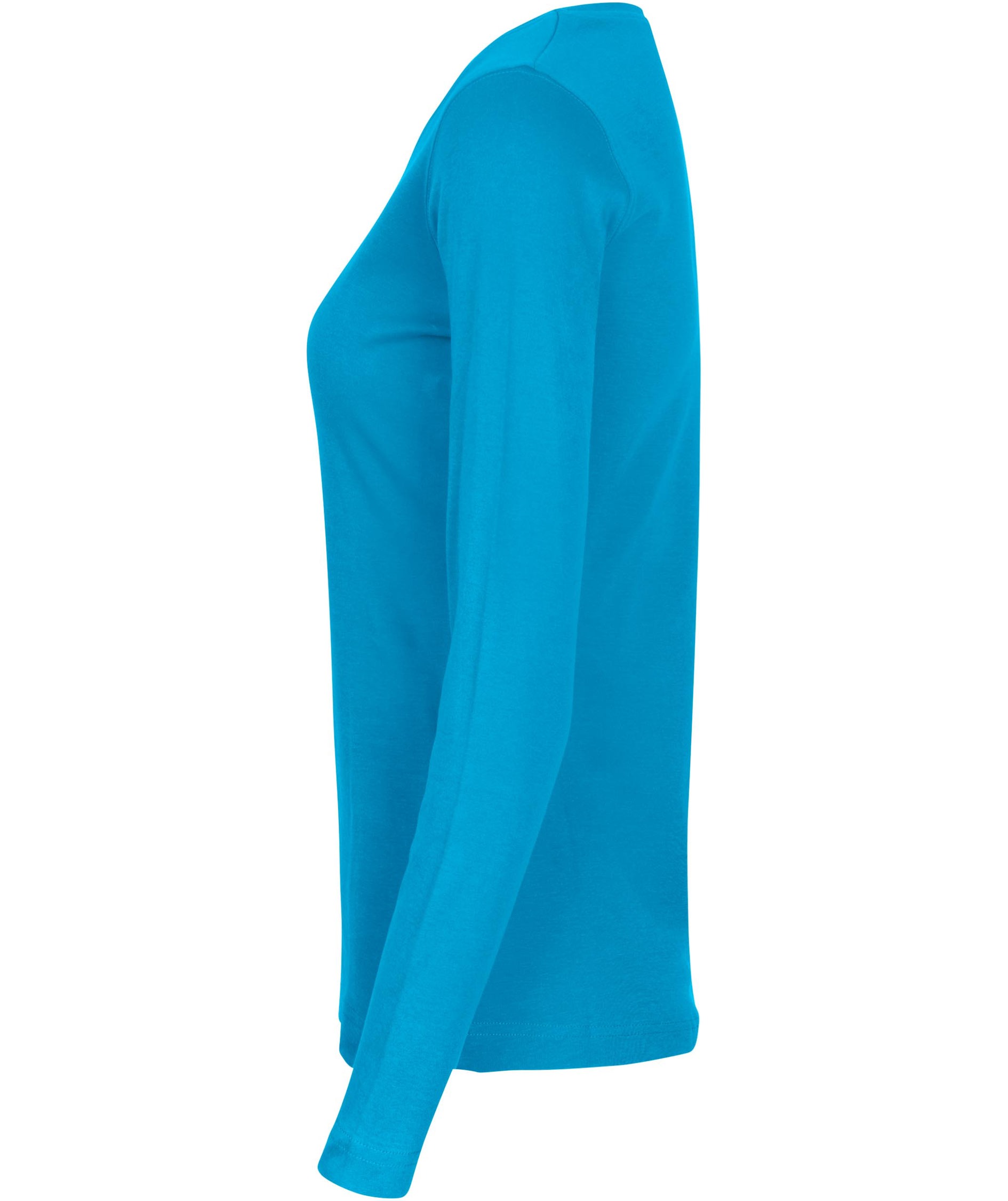 ID Interlock long-sleeved women's T-shirt, Turquoise, large image number 2