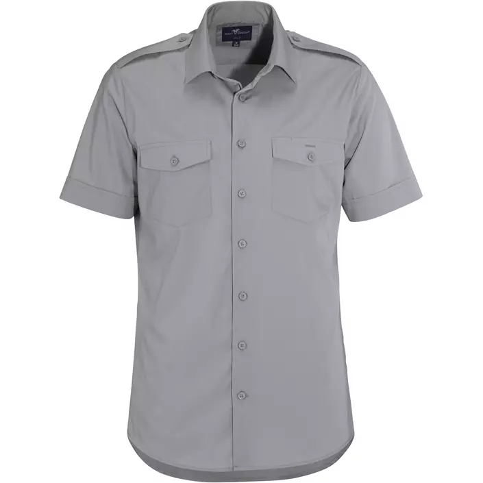 Derby of Sweden Maverick Slim fit kortärmad pilotskjorta, Grey, large image number 0
