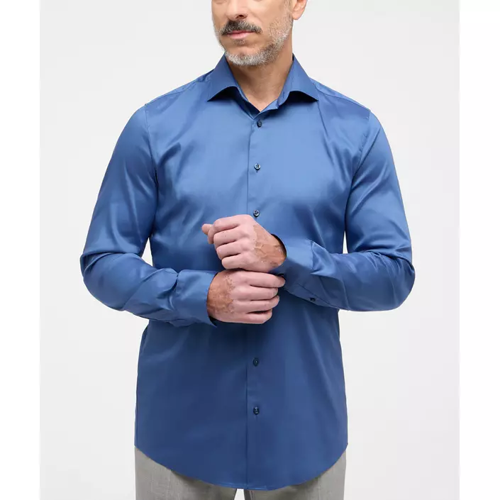 Eterna Performance Slim Fit skjorta, Smoke blue, large image number 1