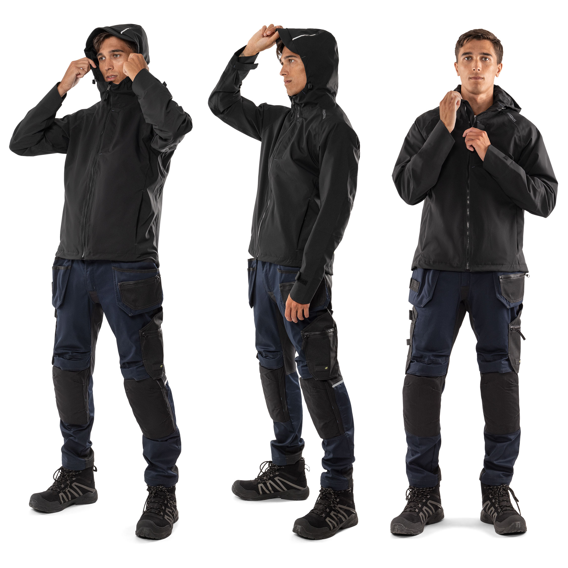 Fristads shell jacket 4882 GLPS, Black, large image number 6