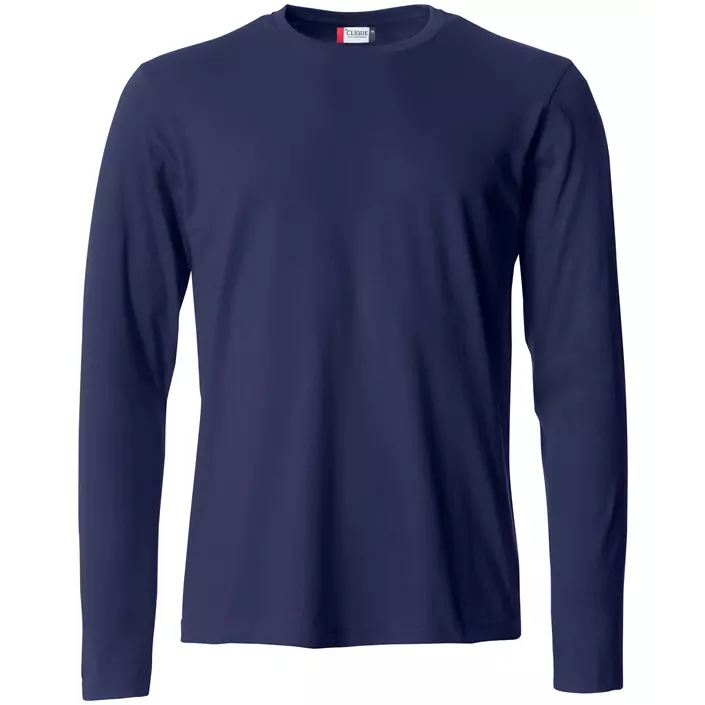 Clique Basic-T langærmet T-shirt, Dark navy, large image number 0