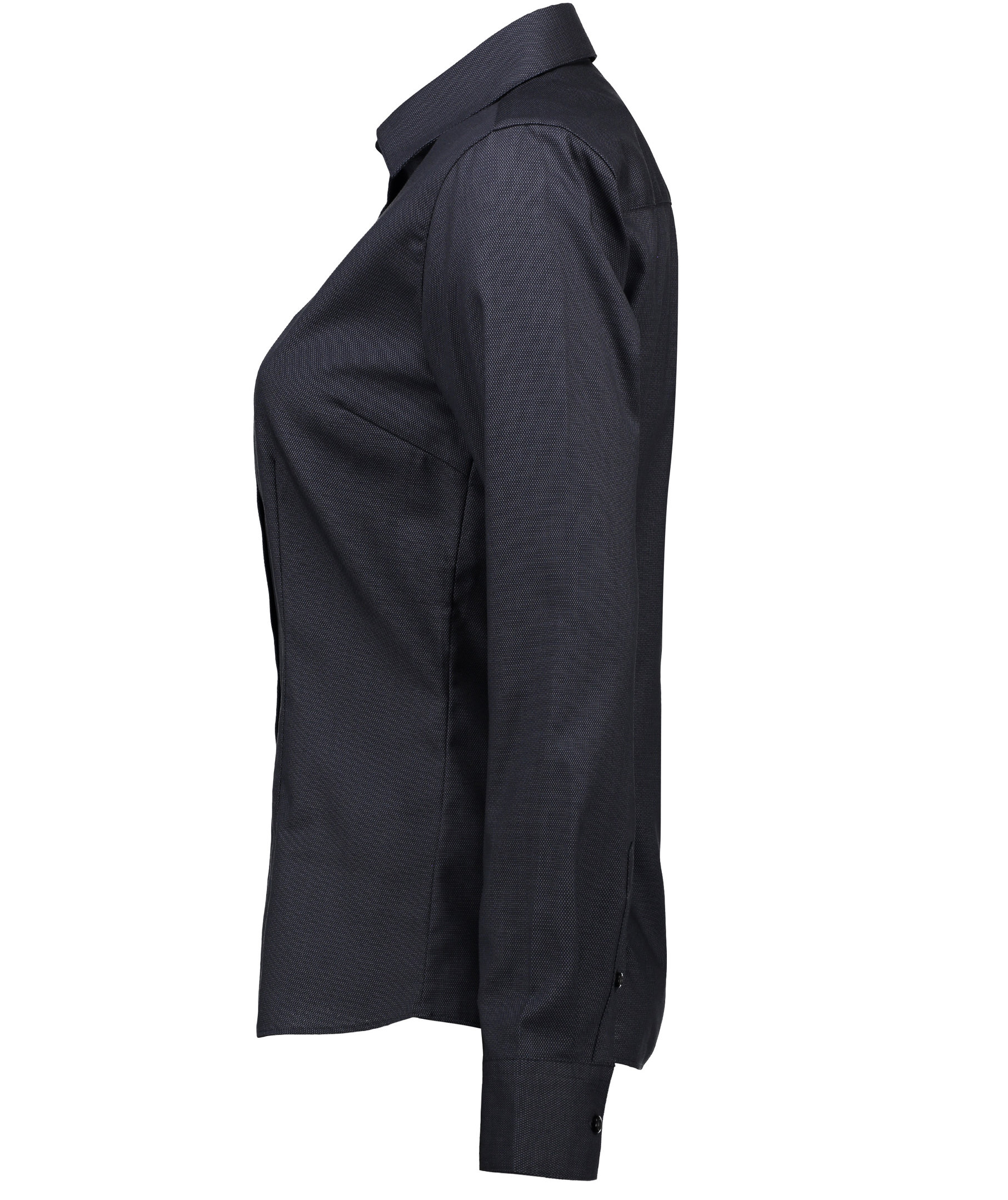 Seven Seas Dobby Royal Oxford modern fit dameskjorte, Koksgr&aring;, large image number 5