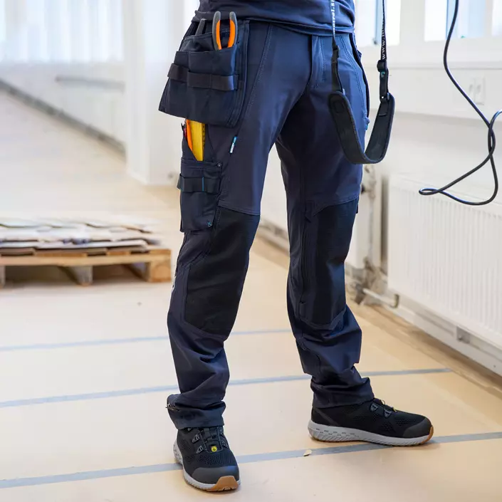 Mascot Advanced håndværkerbukser Full stretch, Mørk Marine, large image number 1
