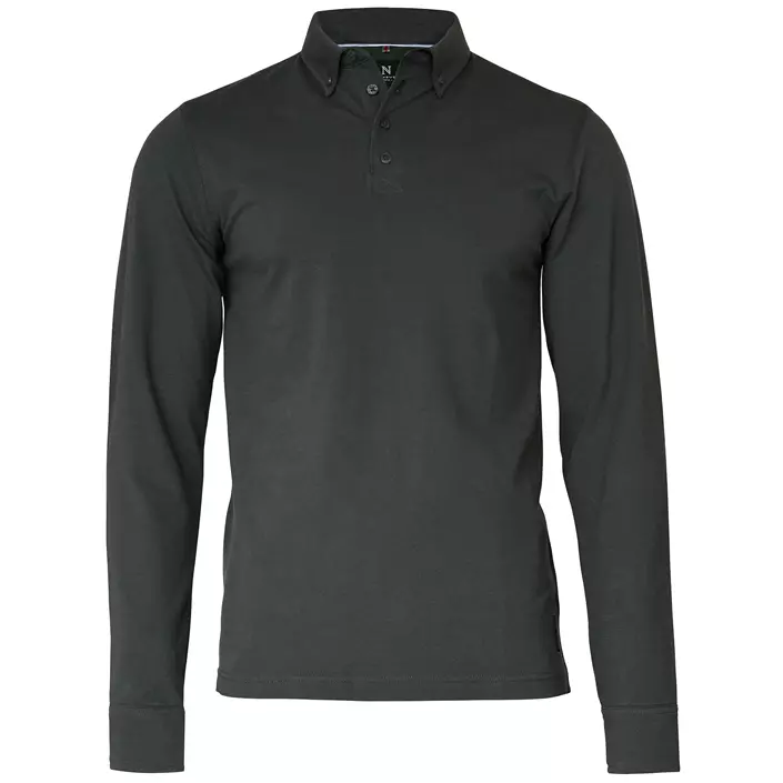 Nimbus Carlington langærmet Polo T-shirt, Charcoal, large image number 0